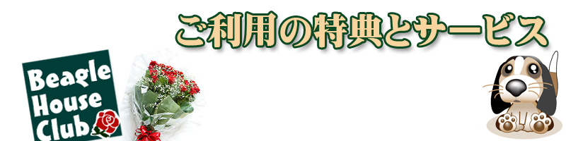 ご利用の特典サービス