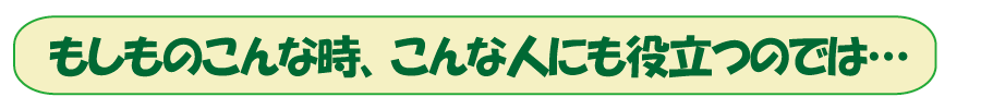 チラシの表の見本